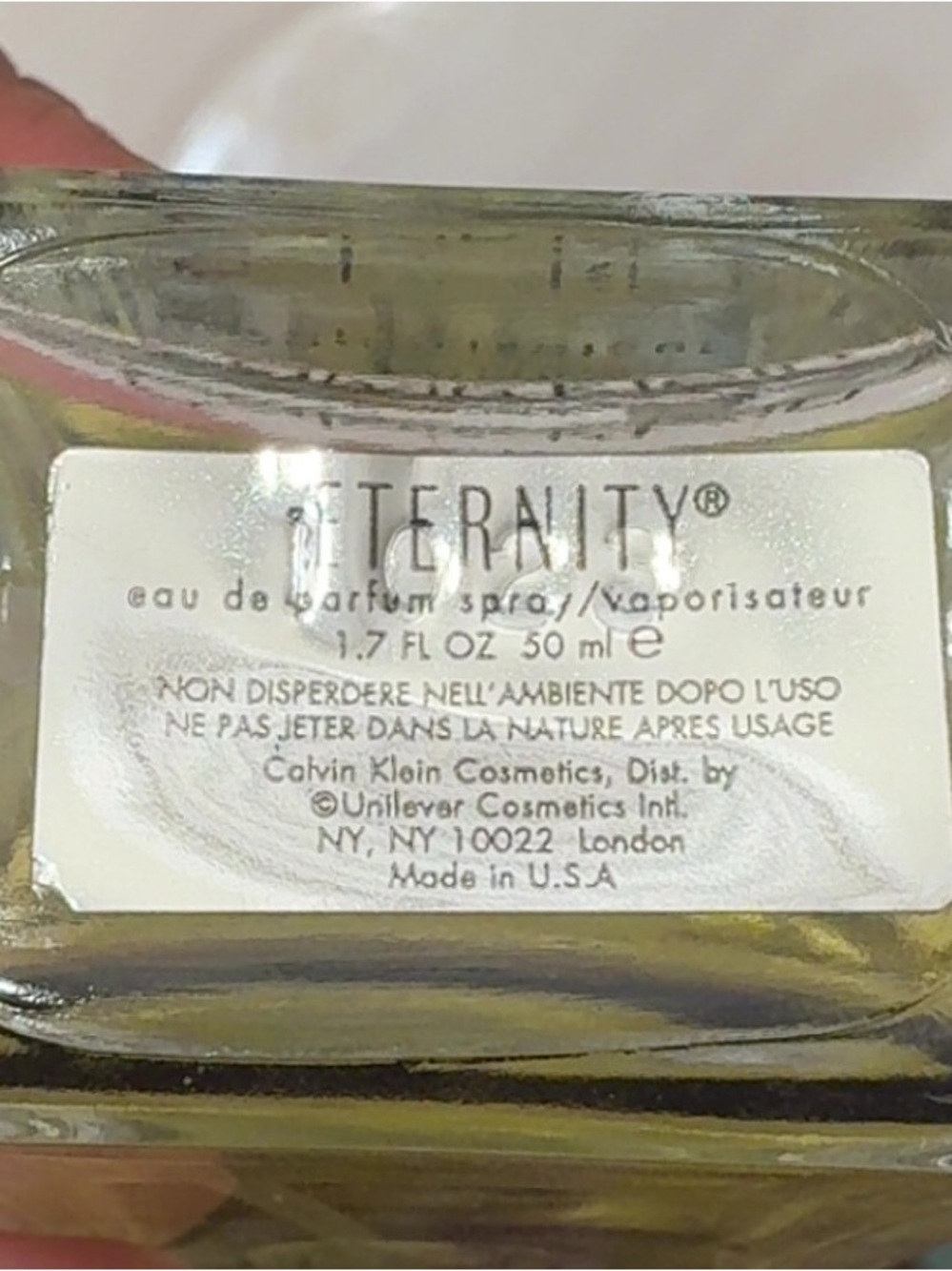 Eternity by Calvin Klein EDP Spray 1.7 Oz for Women 95% full - Picture 2 of 3